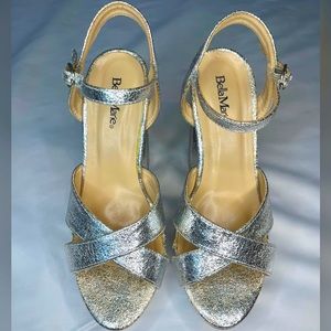 Silver Platform Heels